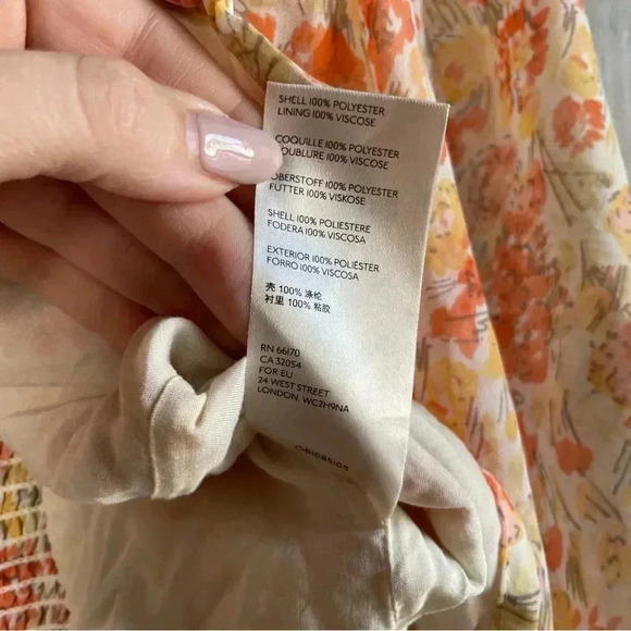 Free People Mable Printed Blouse in Spring Floral - Picture 9 of 13